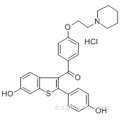 Méthanone, chlorhydrate de [6-hydroxy-2- (4-hydroxyphényl) benzo [b] thién-3-yl] [4- [2- (1-pipéridinyl) éthoxy] phényl] - (1: 1) CAS 82640- 04-8